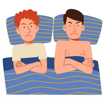 The concept of a sexual or intimate problem Illustrazione stock