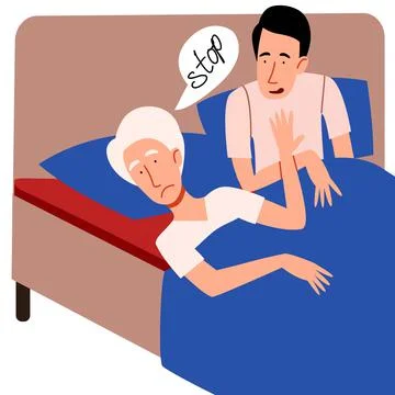 The concept of a sexual or intimate problem Stock Illustration