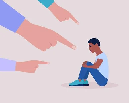 Concept of shame Stock Illustration