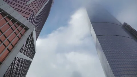 Concept skyscraper as ocean ship, modern life and nature. City life and current Stock Footage 78271711