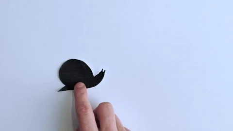 The concept of slow motion, slow life, speed reduction. Snail movement. Stock-Footage 304723664