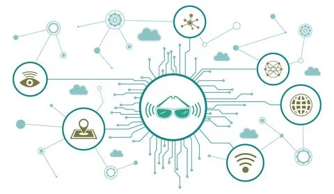 Concept of smart glasses Stock-Illustration