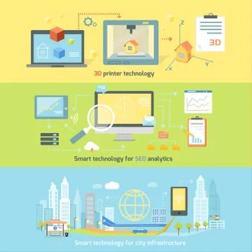 Concept Smart Innovation Technology Stock Illustration