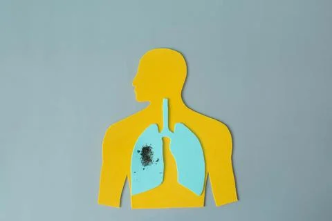The concept of smoking harm Stock Photos