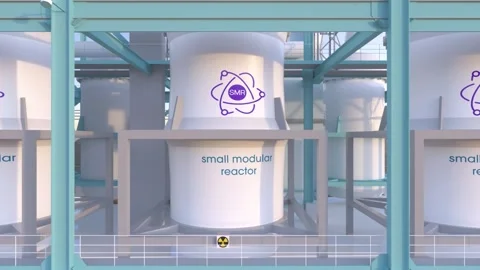 concept of a SMR small modular nuclear r... | Stock Video | Pond5