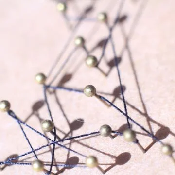 Concept of a social network with leader Stock Photos