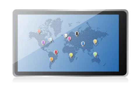 Concept of social network or team work Stock Illustration