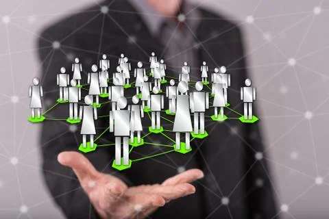 Concept of social network Stock-Fotos