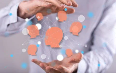 Concept of social network Stock-Fotos