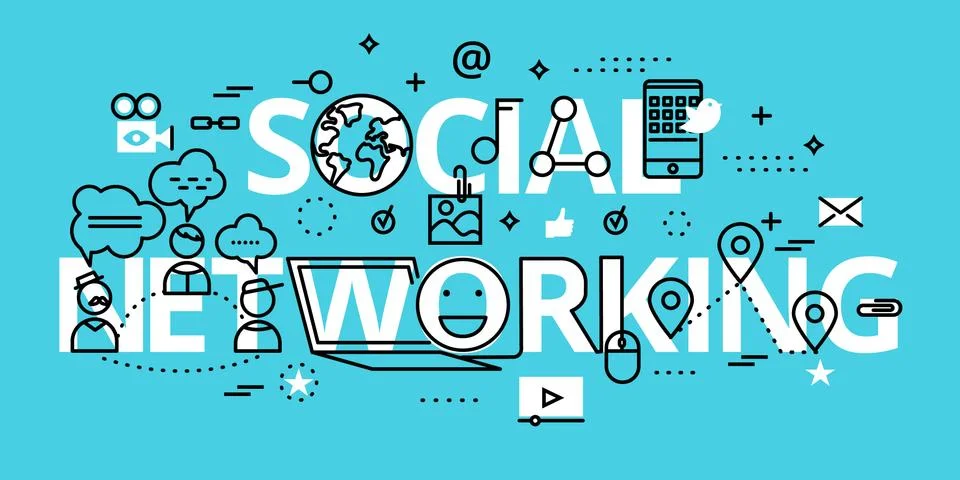 Concept of social networking Stock Illustration