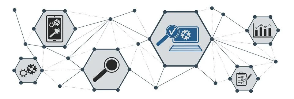 Concept of software testing イラスト素材