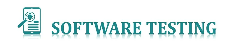 Concept of software testing 스톡 일러스트