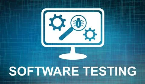 Concept of software testing Stock Illustration