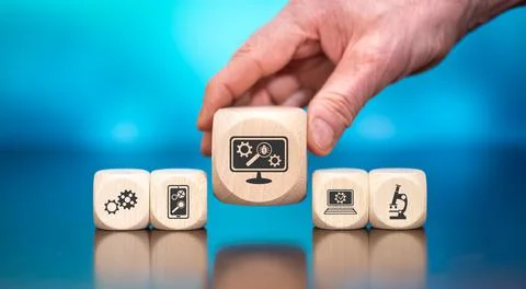 Concept of software testing Stockfoto's