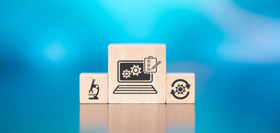 Concept of software testing Foto stock