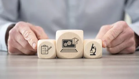 Concept of software testing 库存照片