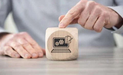 Concept of software testing Stock Photos