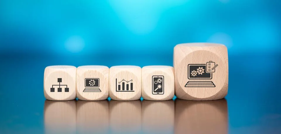 Concept of software testing Stock-Fotos