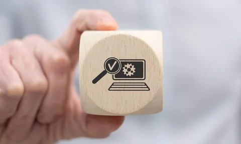 Concept of software testing Stock Photos