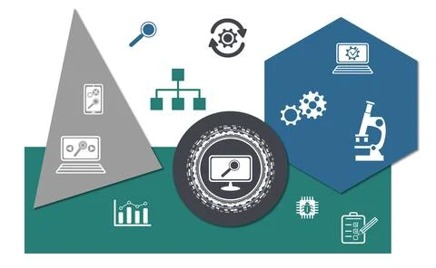 Concept of software update Stock Illustration