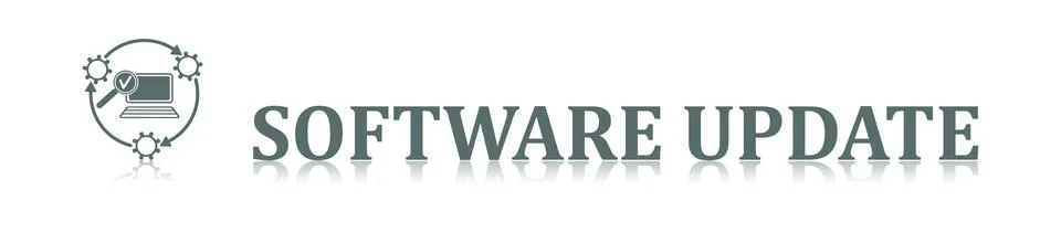 Concept of software update Illustrazione stock