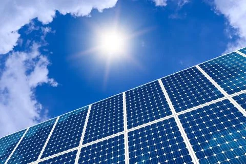 Concept of solar panel Foto stock