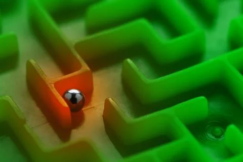 The concept of solving a complex problem. A difficult situation in business,  Stock Photos