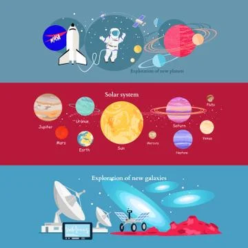 Concept Space Exploration Cosmic Industry Stock Illustration