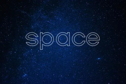 Concept of space. Starry night sky with stars Stock Photos
