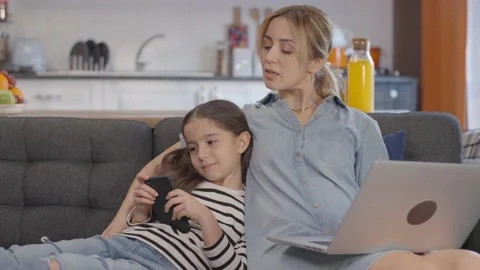 The concept of spending time with children. Stock Footage 148654882