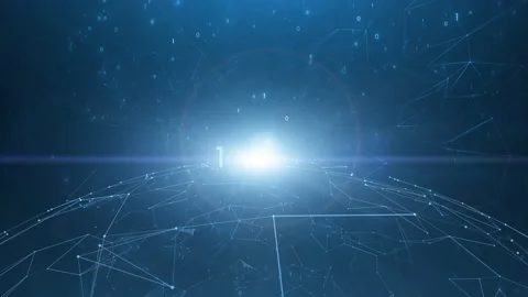 Concept sphere motion in cyberspace Stock Footage 132218859