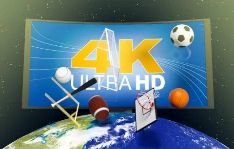 Concept of sport broadcast worldwide- Elements of this image furnished by NAS イラスト素材