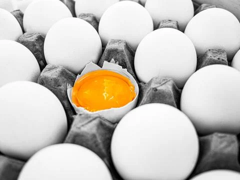 Concept of standing out from the crowd Stock Photos