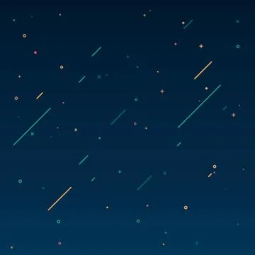 Concept of starry sky in motion design style. Texture of the universe Stock Illustration