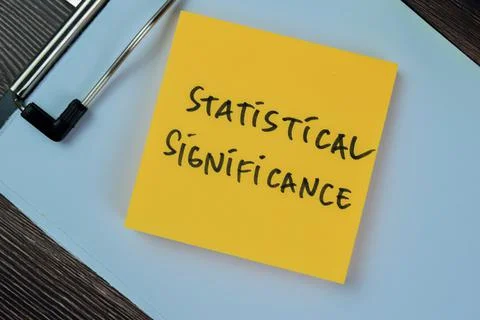 Concept of Statistical Significance write on sticky notes 写真素材