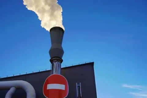 Concept of stop greenhouse effect or air pollution Stock Photos