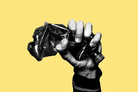 Concept of stop plastic pollution, global warming, recycling plastic Stock Photos