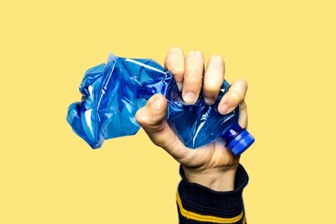 Concept of stop plastic pollution, global warming, recycling plastic Stock Photos