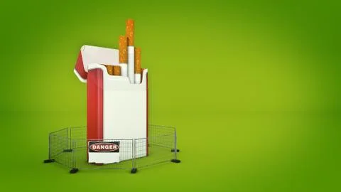 Concept stop sigarette, Stock Illustration