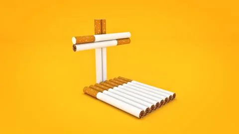 Concept stop sigarette, Stock Illustration