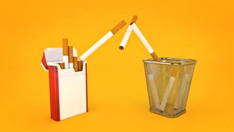 Concept stop sigarette, Stock Illustration