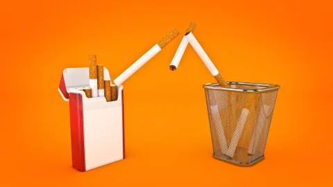 Concept stop sigarette, Stock Illustration