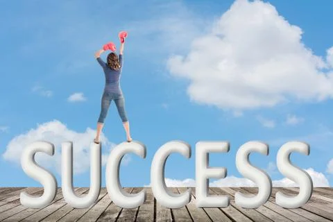 Concept of success Stock Photos