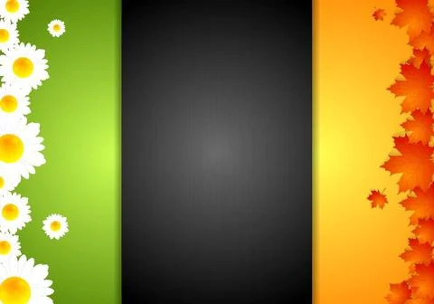 Concept summer and autumn vector design template Concept summer and autumn... Stock Photos