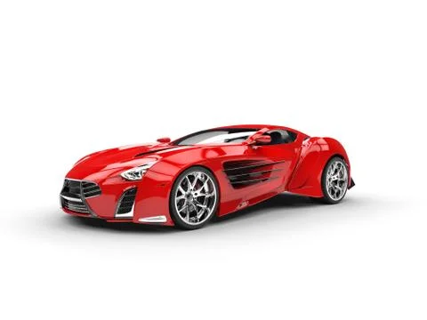 Concept supercar - studio shot Stock Illustration