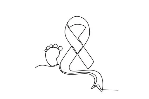 The concept of supporting awareness of babies Stock Illustration