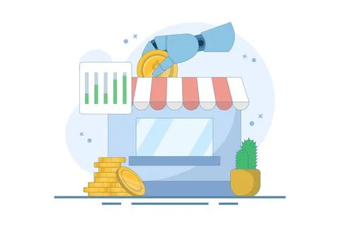Concept of supporting small and medium enterprises 스톡 일러스트
