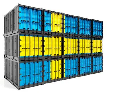 The concept of  Sweden export-import, container transporting and national del イラスト素材