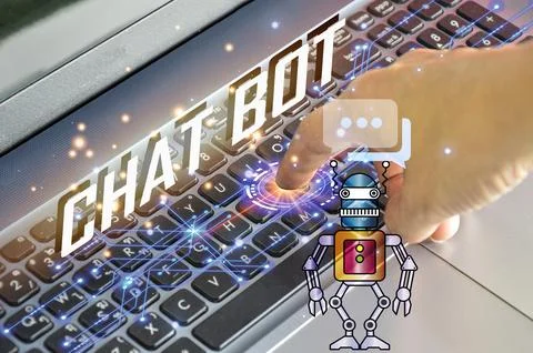 Concept, system development, artificial intelligence to be able to interact.. Stock Photos