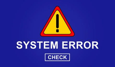 Concept of system error Stock-Illustration